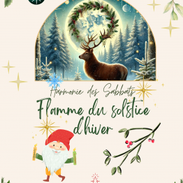 Chandelle Flamme du solstice d'hiver/ Sabbat de Yule