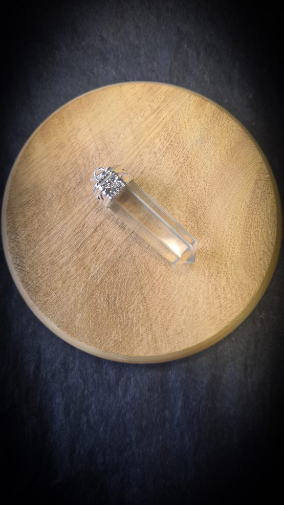 Pendentif pointe en cristal de roche – Image 2