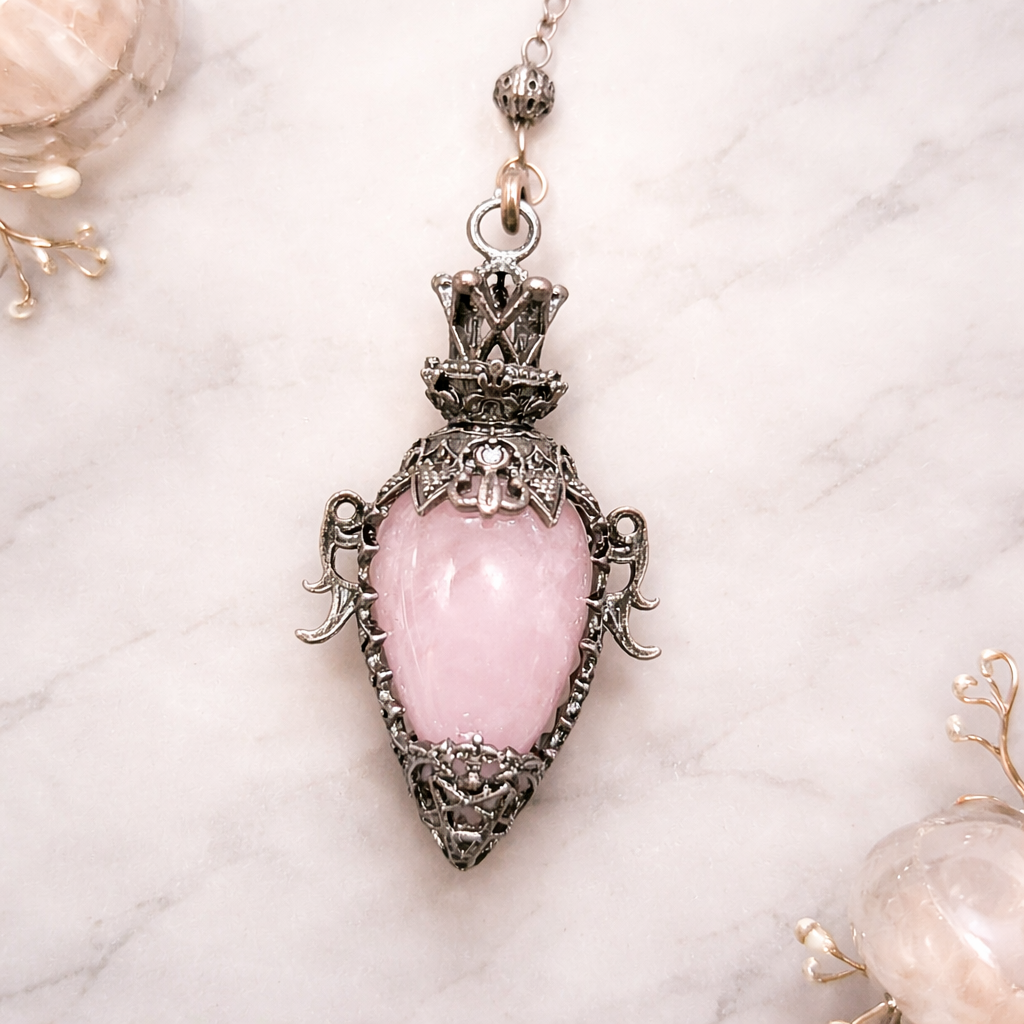 pendule_antique_quartz_rose