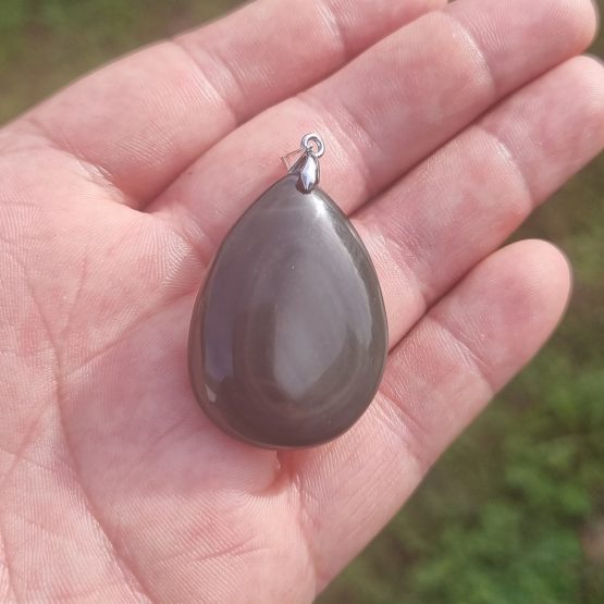 Pendentif Obsidienne Oeil Céleste (pièce unique)