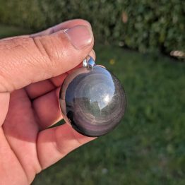 Pendentif Obsidienne Oeil Céleste - Protection, Introspection (pièce unique)