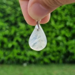 Pendentif Labradorite blanche (pièce unique)