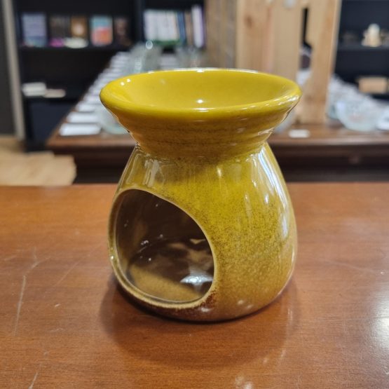 Brûle-parfum céramique jaune – Image 2