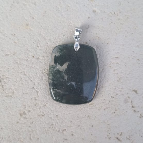 Pendentif Agate mousse (pièce unique) – Image 2