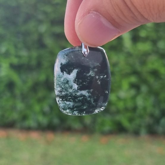 Pendentif Agate mousse (pièce unique)