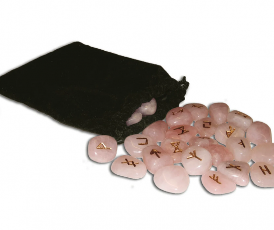 Jeux d'Oracle des Runes quartz rose