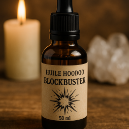 Huile Hoodoo Blockbuster – Brise les obstacles & ouvre les chemins 50ml