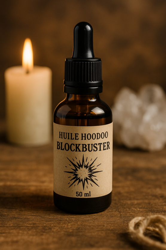 Huile Hoodoo Blockbuster – Brise les obstacles & ouvre les chemins 50ml