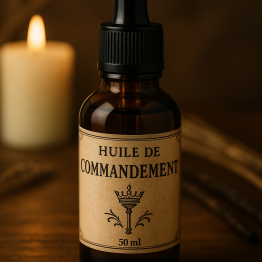 Huile Hoodoo de Commandement – Pouvoir, Influence & Autorité  50ml