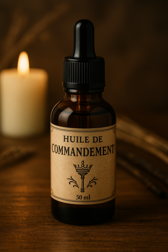 Huile Hoodoo de Commandement – Pouvoir, Influence & Autorité  50ml