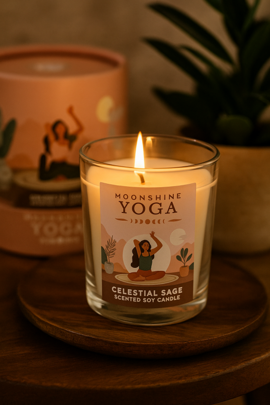 Bougie parfumée Celestial Sage – Moonshine Yoga