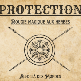 Bougie magique aux herbes Protection
