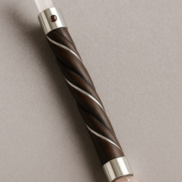 Baguette en Quartz Rose & Grenat – Baguette de Canalisation Douce & Protectrice