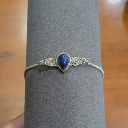 Bracelet Lapis-lazuli + argent 925