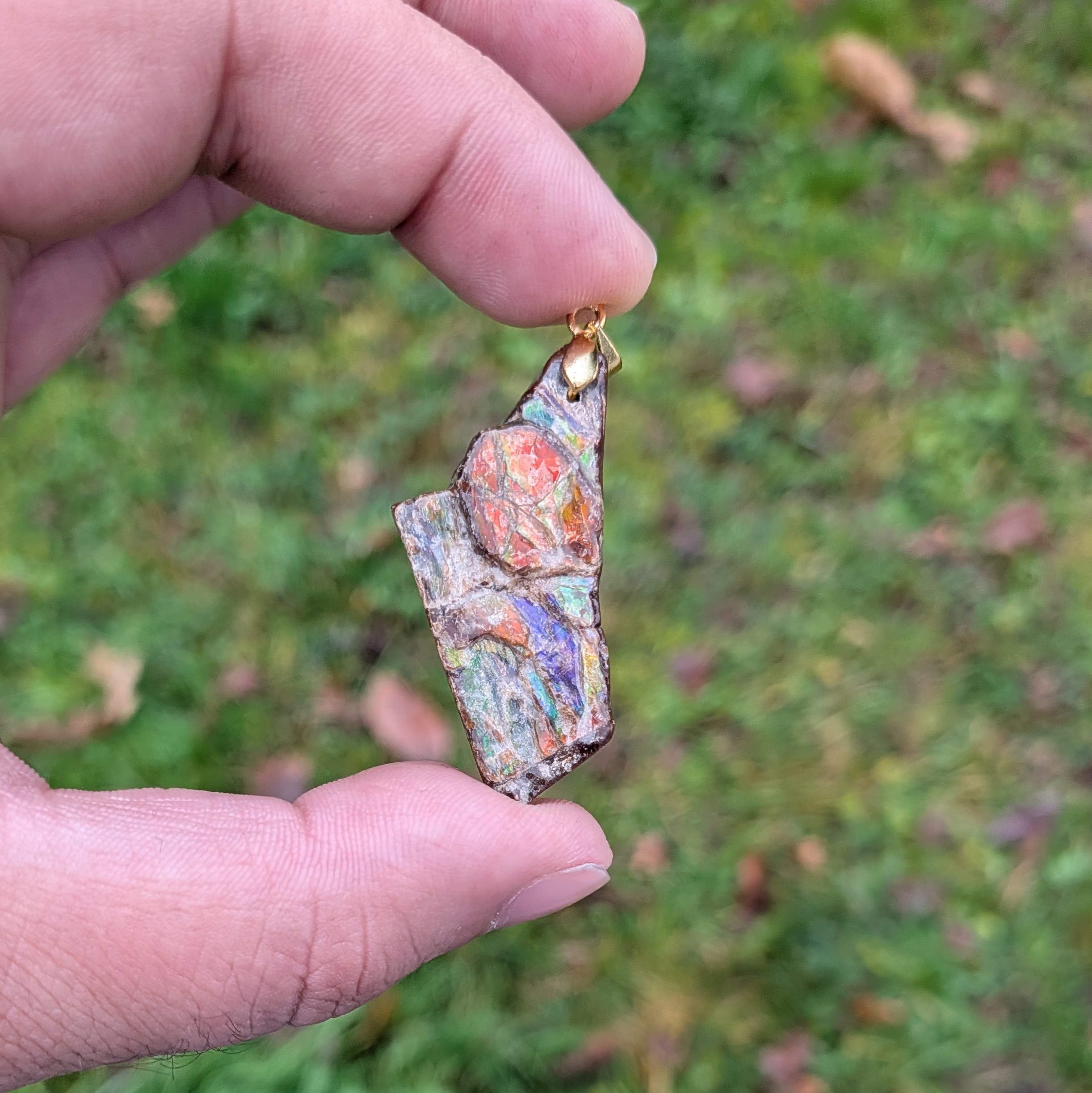 Pendentif Ammolite (pièce unique) – Image 2