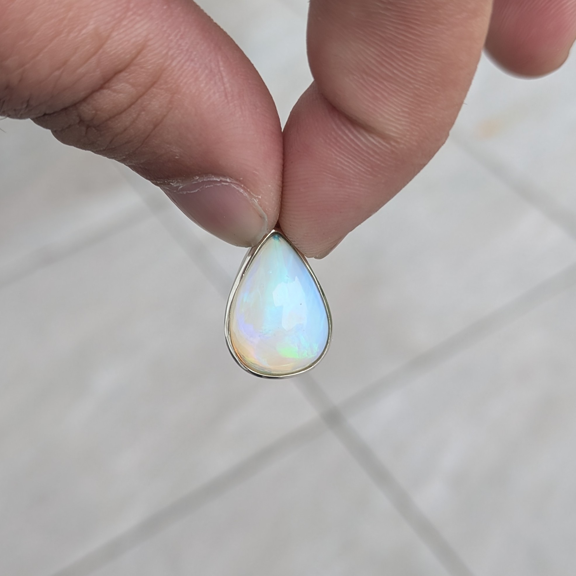 Pendentif Opale d'Éthiopie (pièce unique, ref OPET2) – Image 2