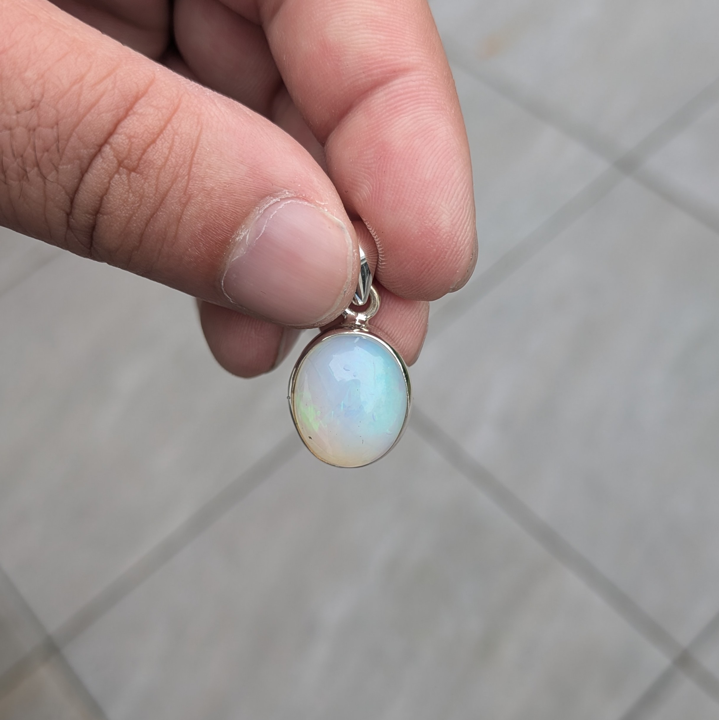 Pendentif Opale d'Éthiopie (pièce unique, ref OPET3) – Image 2