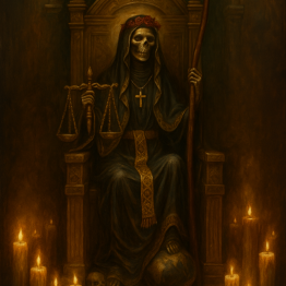 Carte de prière Bénédiction Santa Muerte