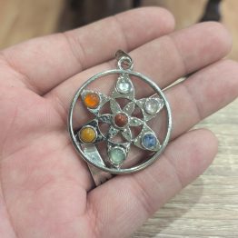 Pendentif Pétales 7 chakras