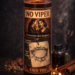 Bougie No Viper – Fermeture des mauvaises langues & protection contre les commérages