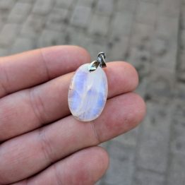 Pendentif Labradorite blanche - Intuition, Protection (pièce unique)