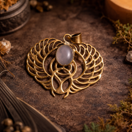 Pendentif Scarabée + Améthyste lavande