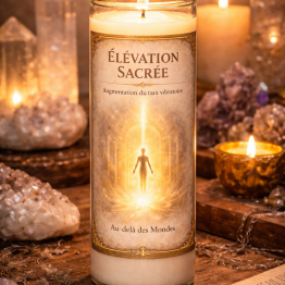 Bougie chargée Élévation Sacrée (Augmentation du taux vibratoire)