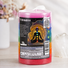Bougie des 7 Chakras – Harmonie, élévation et offrande universelle