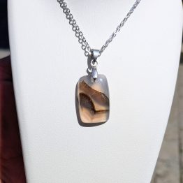 Pendentif Agate Botswana (pièce unique)