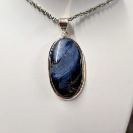 Pendentif Piétersite + argent 925 (pièce unique, qualité extra)