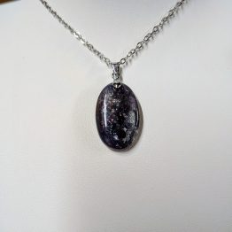 Pendentif Iolite "Sunstone" (pièce unique)