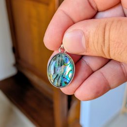 Pendentif en Nacre Abalone (pièce unique)