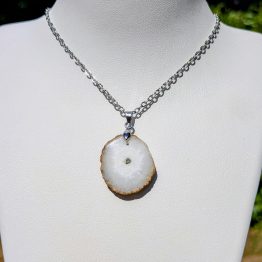 Pendentif Quartz solaire (pièce unique)