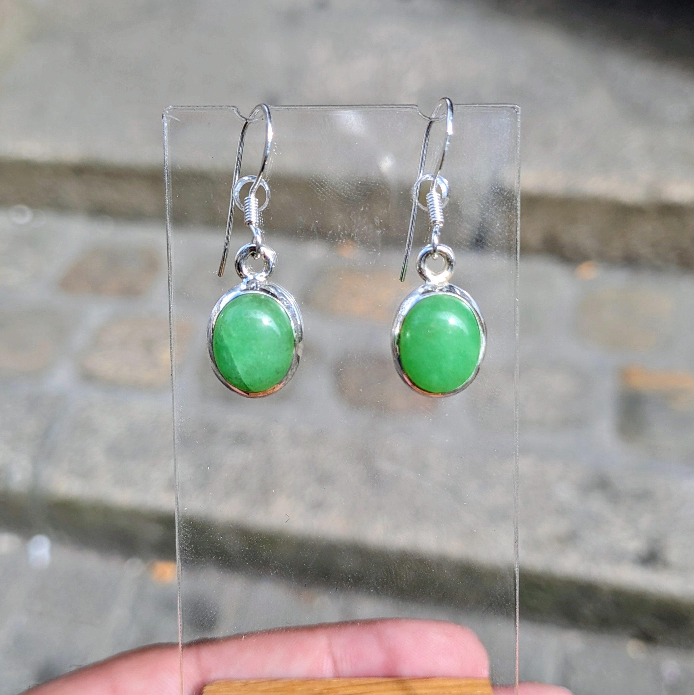 Boucles d'oreilles en Jade (pièce unique)