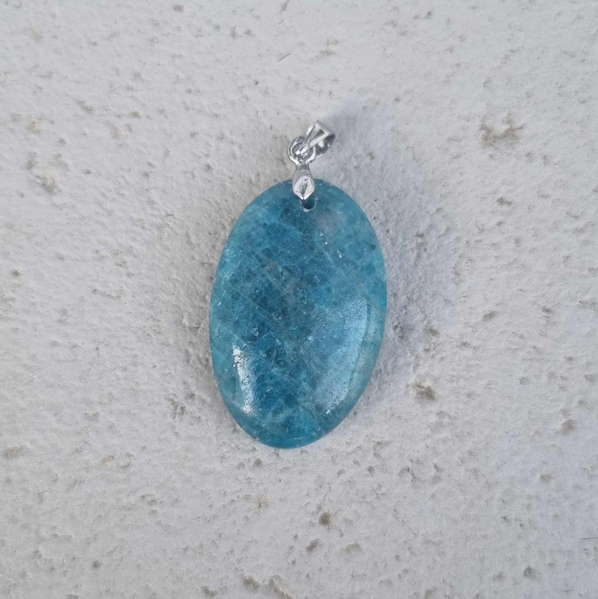 Pendentif Apatite bleue (pièce unique)