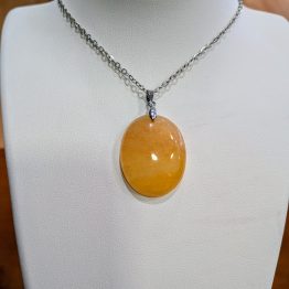 Pendentif Calcite jaune (pièce unique)