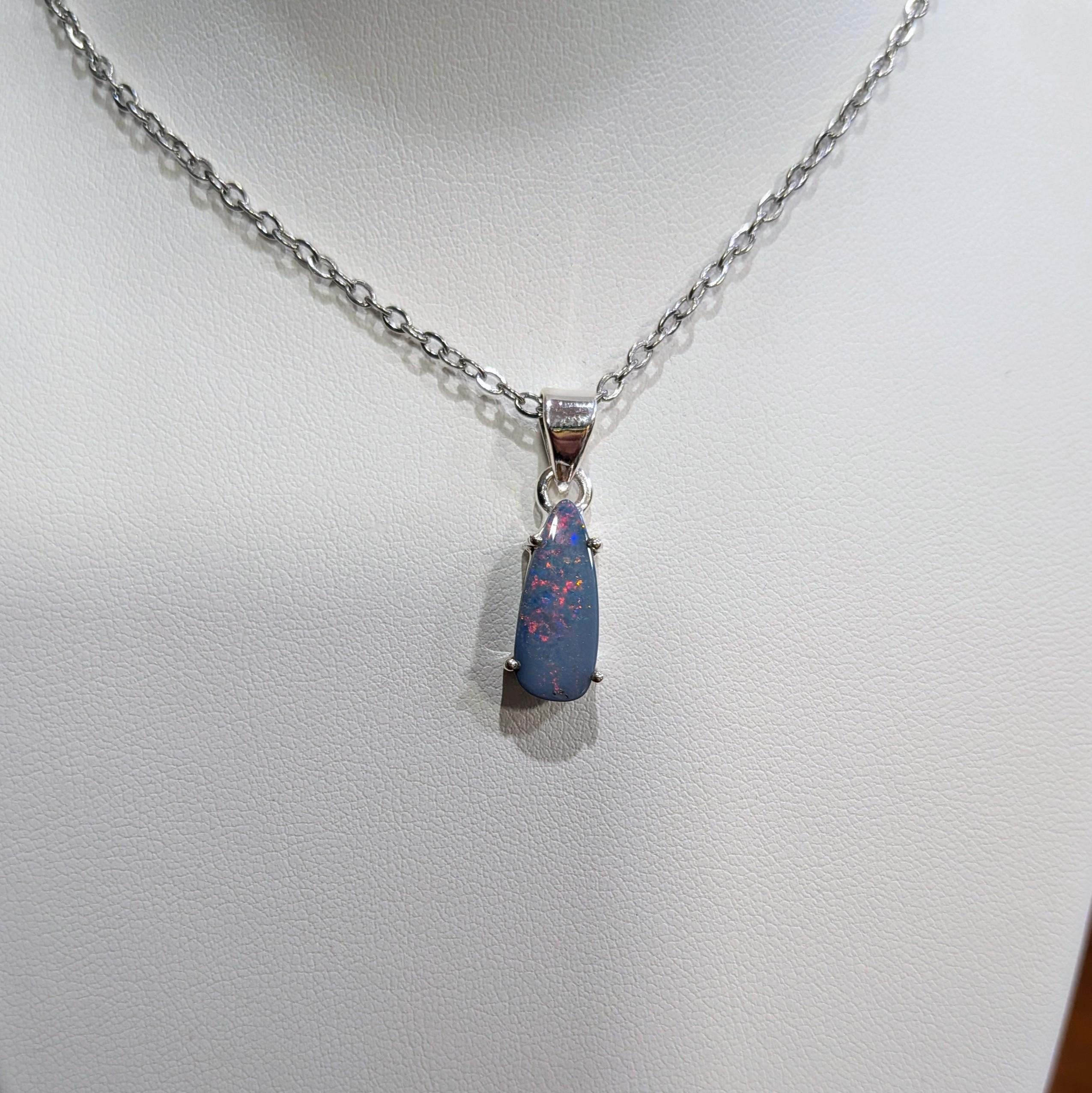 Pendentif Opale d'Australie (pièce unique, ref OPAU2)