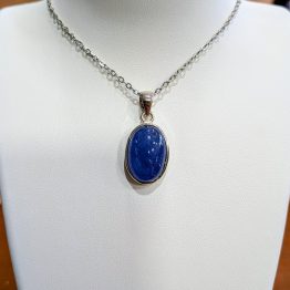 Pendentif Tanzanite + argent 925 (pièce unique, qualité extra)