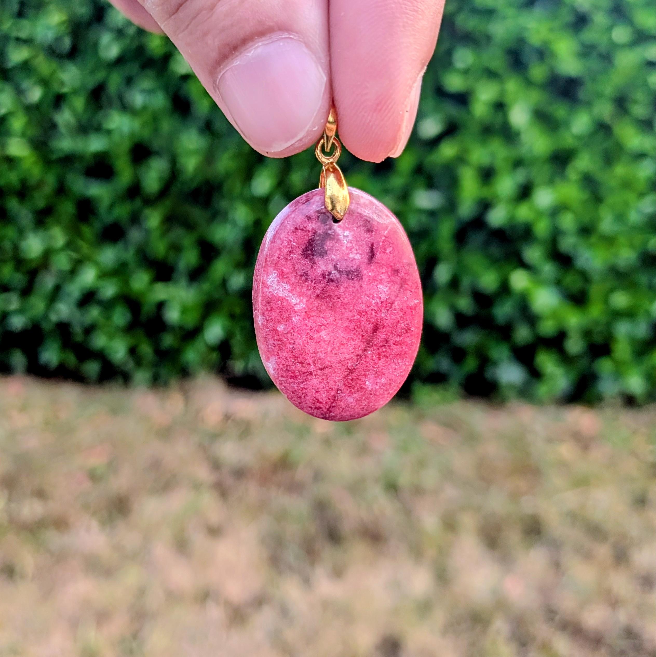 Pendentif Thulite (pièce unique)